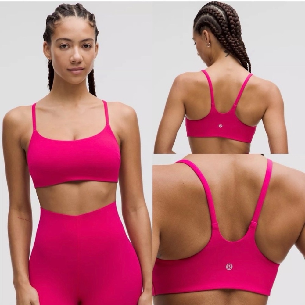Lululemon‎ Wunder Train Strappy Racer Bra *Light Support, A/B Cup!Passionate 12